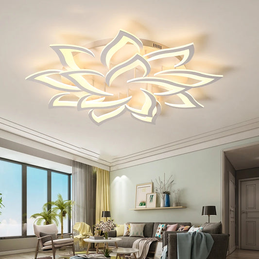 IRALAN Led Ceiling Light Dimmable Brightness Art Deco Lighting Fixtures Phone APP Control Cold Warm Light