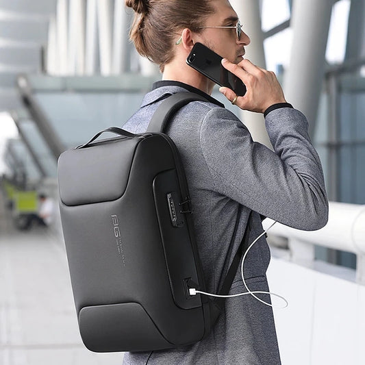 Business Backpack For Men Fit 15.6 inch Laptop Backpack Multifunctional Anti Thief Backpack Waterproof Bags USB Charging New