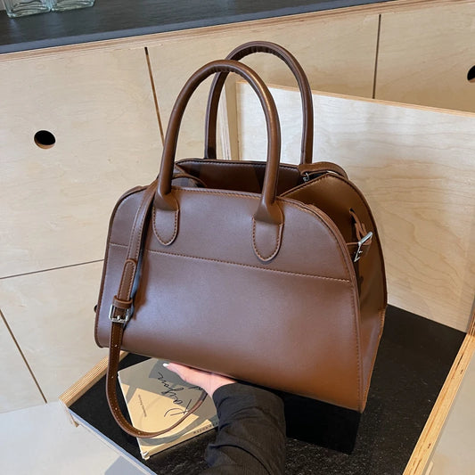 2024 Newest Women Tote Bag Large Capacity Trendy Crossbody Bag Vintage PU Leather Ladies Shoulder Bag High Quality Small Handbag