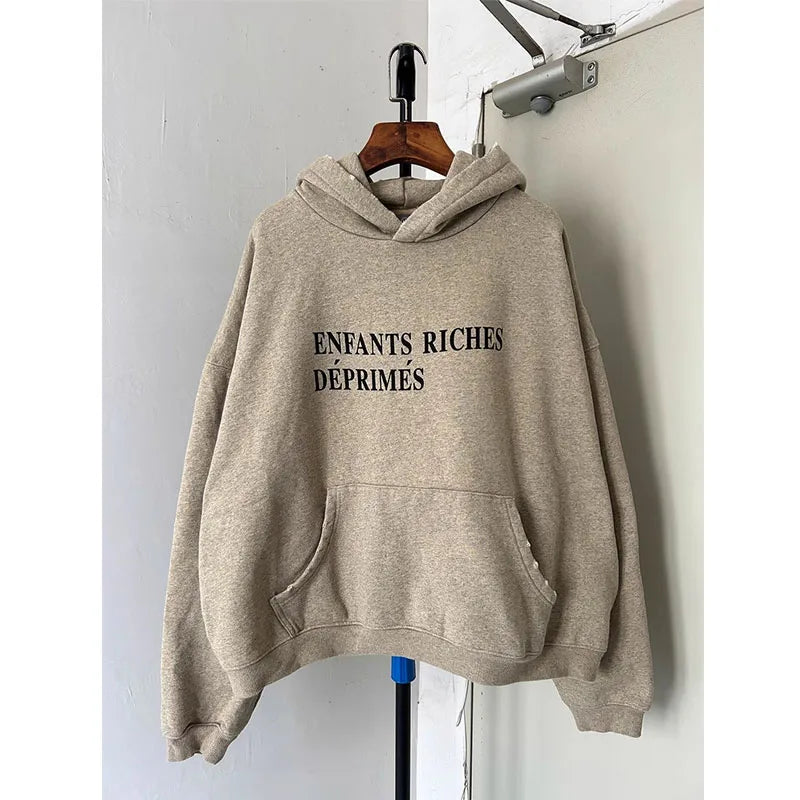 23ss high street ERD Men Hooded Sweatshirts Women Clothing Printed Jacket 1:1 Higher Quality  Casual Loose Hoodie