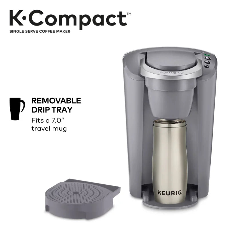 Compact Single-Serve K-Cup Pod Coffee Maker, Moonlight Grey