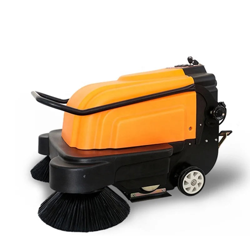 outdoor walk behind cordless handheld cleaning commercial industrial electric power vacuum concrete street road floor sweeper