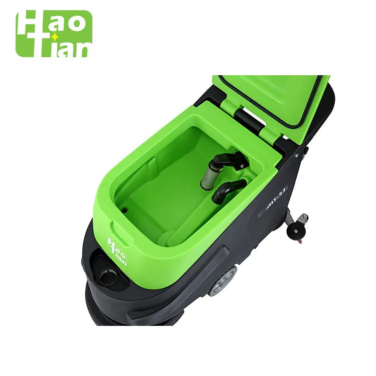 Haotian Battery Floor Washing Machine HT-57 Scrubber Drier Walk Behind Scrubber Dryer Floor Sweeper Electric Provided 400w 170