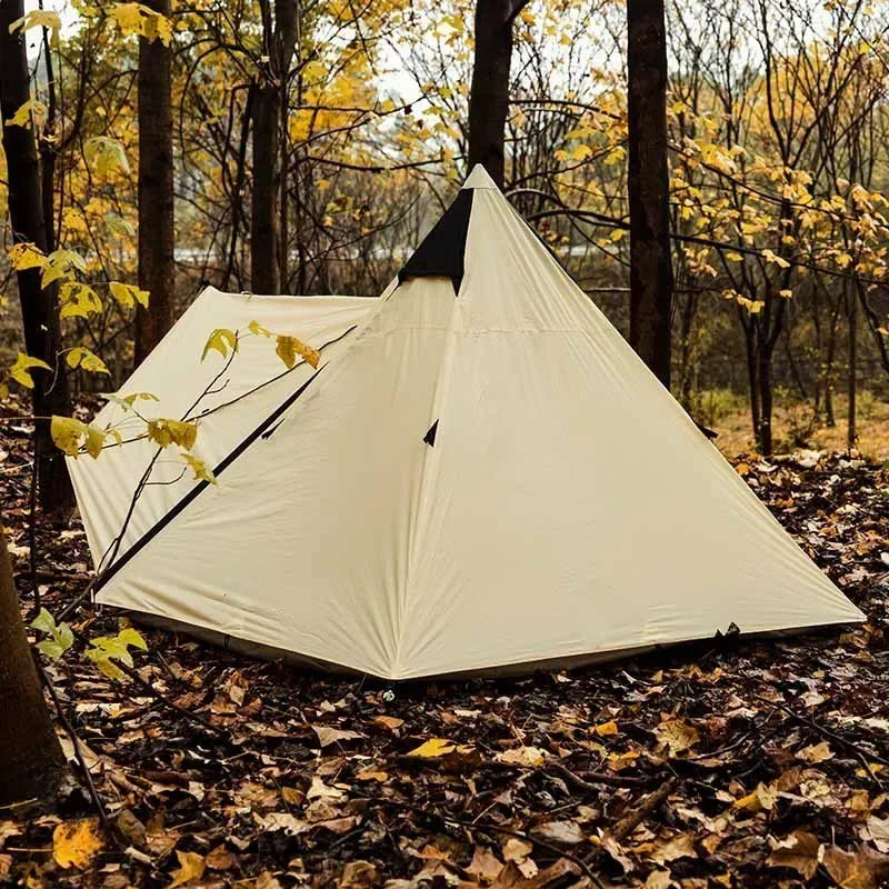 Tent 5 ~ 6 People Waterproof Camping Lightweight Glamping Luxury 4 Seasons Portable Folding Beach Tent Camp A-type Outdoor