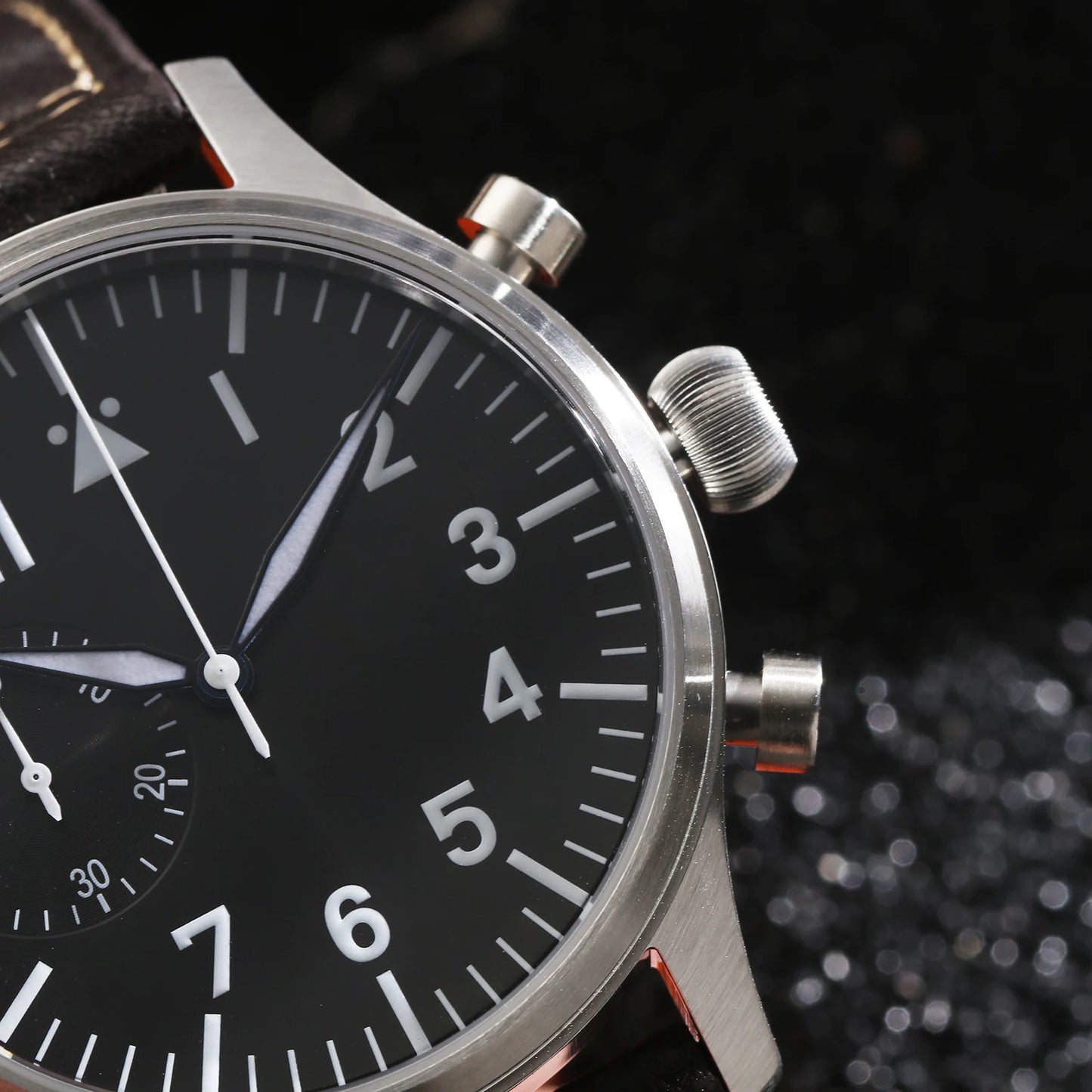 【Escapement Time】Quartz 6S21 Movement Pilot Flieger Chronograph Watch 40mm Case Waterproof 50M