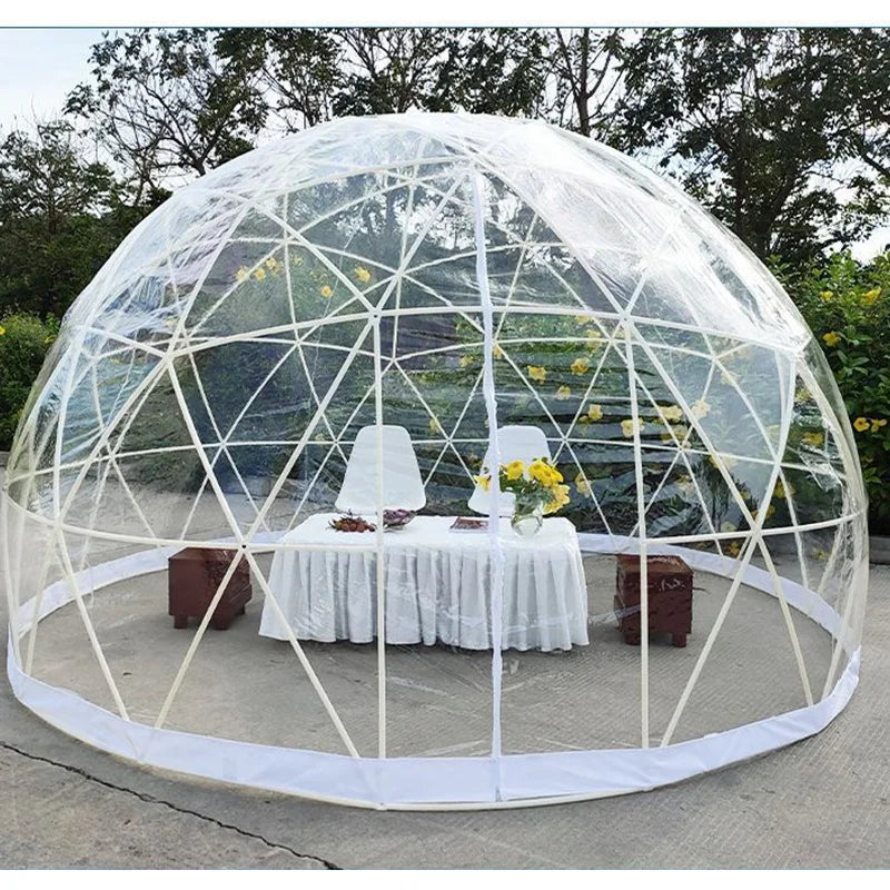 3.6M TPU Transparent Clear Bubble Dome Tent / Outdoor Event Party Camping Cafe Dining Plastic PVC Garden Igloo Dome Tent Luxury