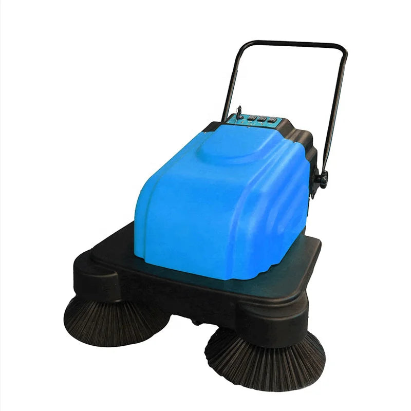 outdoor walk behind cordless handheld cleaning commercial industrial electric power vacuum concrete street road floor sweeper