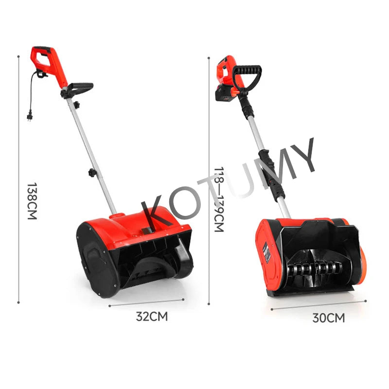 SX-02 Electric Snow Sweeper Handheld Broom Driveway Lithium 20V Garden Power Cleaning Tool Plugged In 220V Snow Shovel Snow Blow