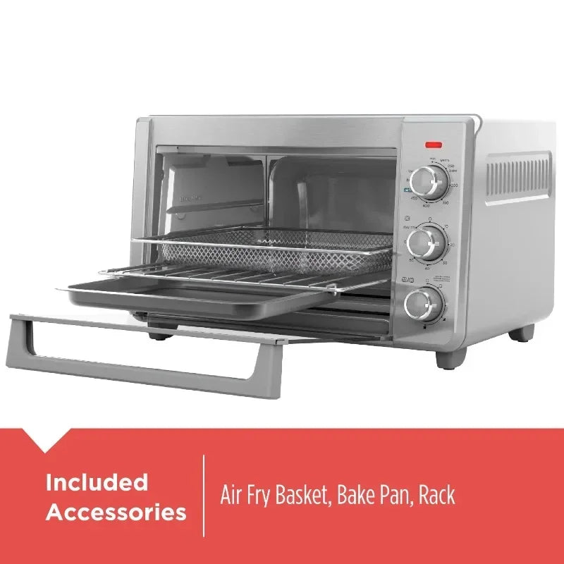 ZAOXI 6-Slice Crisp 'N Bake Air Fry Toaster Oven, TO3217SS