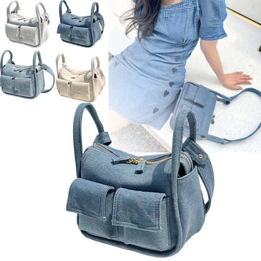 Luxury Brands Denim The Tote Bags for Women Handbags Designer Canvas Shoulder Crossbody Bag Zipper Bags Shopper Purses Clu 2023