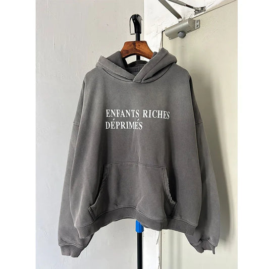 23ss high street ERD Men Hooded Sweatshirts Women Clothing Printed Jacket 1:1 Higher Quality  Casual Loose Hoodie