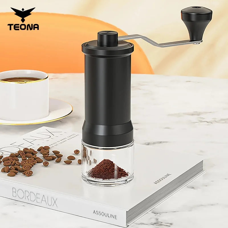 TEONA Hand-Cranked Coffee Machine T01 Home Small Manual Grinder Hand-Cranked Bean Grinder Coffee Bean Grinder